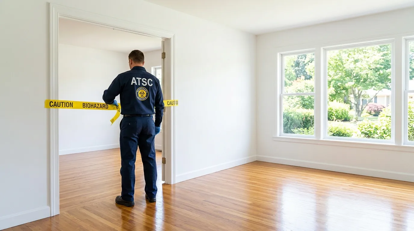 Certified biohazard cleanup crew performing Trauma Scene Cleanup in Windcrest